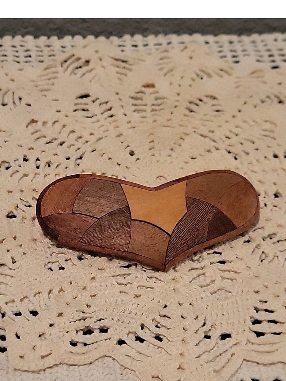 Women’s Tan Brown Patchwork Heart Barrett
